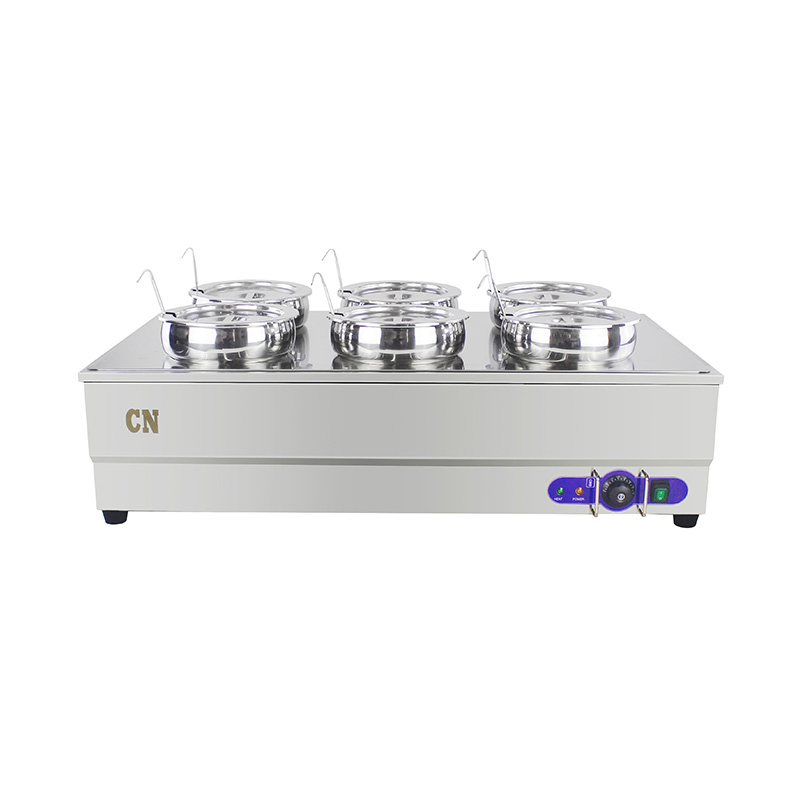 Mesin Bain Marie Listrik Komersial Stainless Steel Dengan Pot Makanan